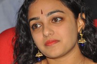 Nithya Menon In Black Saree Photos